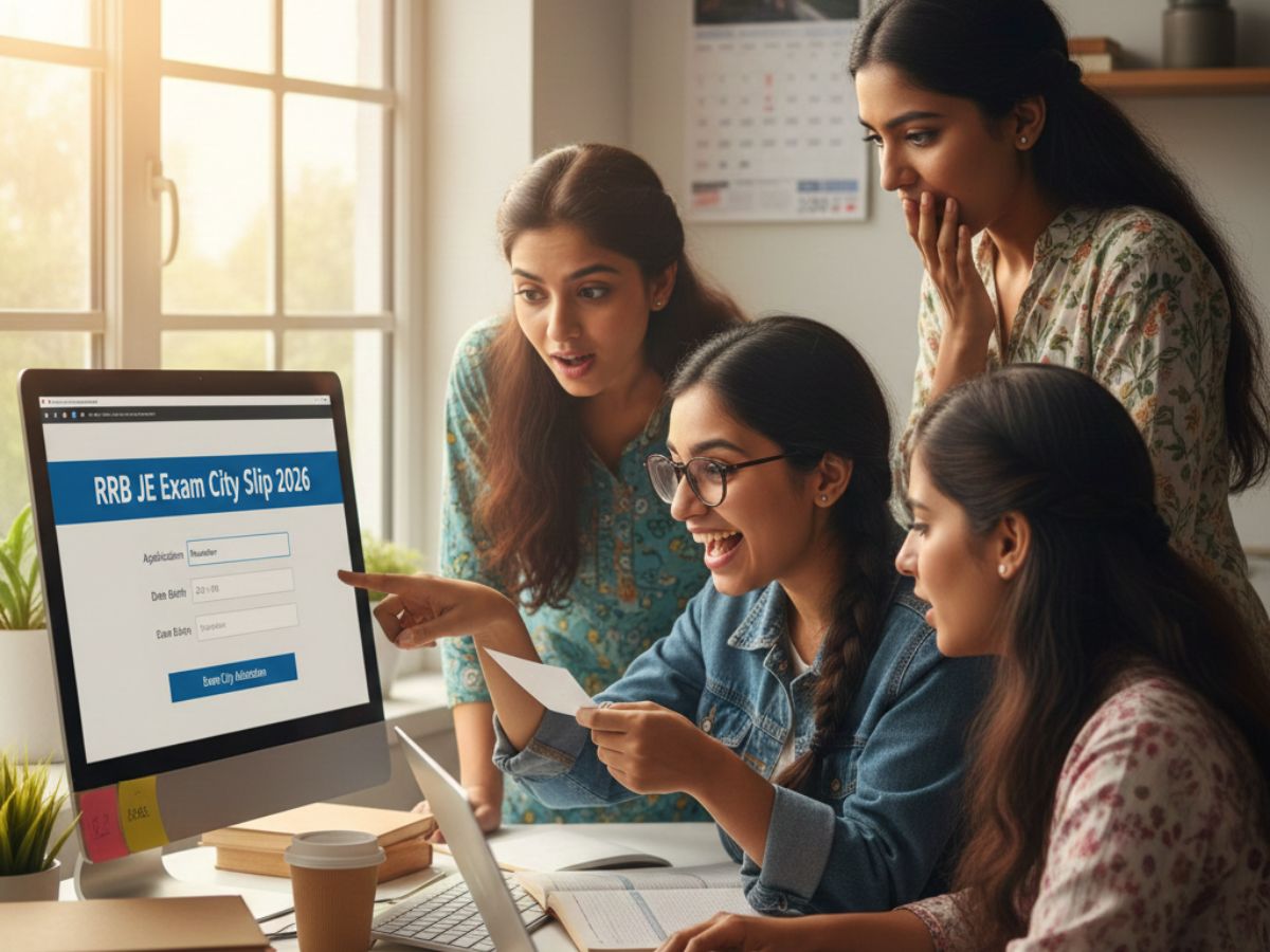 Railway RRB JE Exam Date: आरआरबी जेई रिवाइज्ड एग्जाम डेट जारी, ऐसे डाउनलोड करें सिटी इंटिमेशन स्लिप