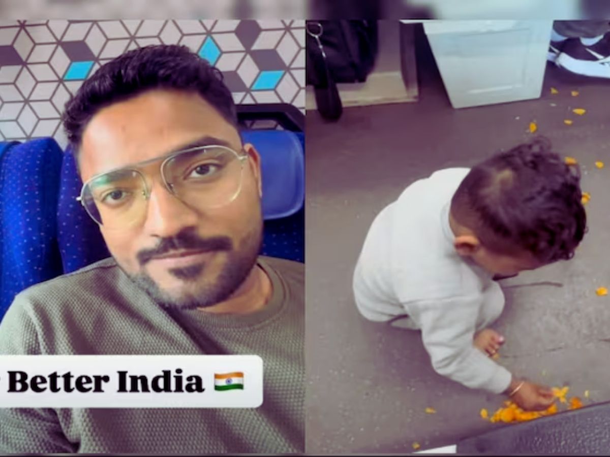 Viral Video: पिता ने बेटे से उठवाए ट्रेन में बिखरे चिप्स, वीडियो देख लोगों ने की पेरेंटिंग स्टाइल की तारीफ