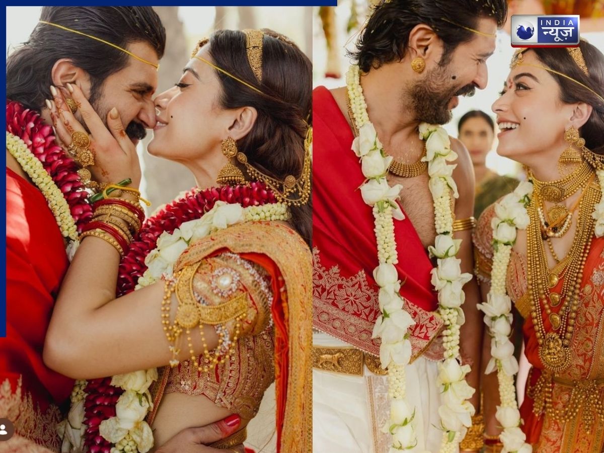 How was Rashmika Mandanna's bridal outfit? - Photo Gallery