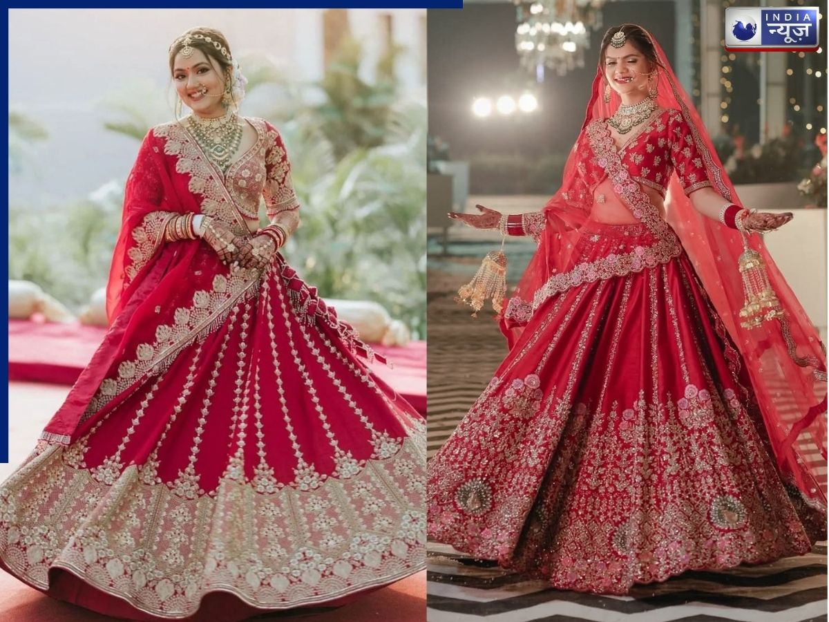 Red Traditional Bridal Lehenga - Photo Gallery