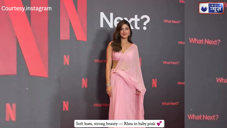 Desi Elegance! बेबी पिंक में Rhea का कातिलाना अंदाज़, क्या आपने देखा ‘लेडी लव’ का ये वायरल अवतार?