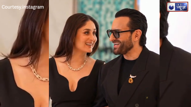 बीच इवेंट प्यार में डूबे Saif-Kareena; ब्लैक ऑउटफिट में सरेआम दिखा नवाब और बेगम का टशन, मची खलबली!