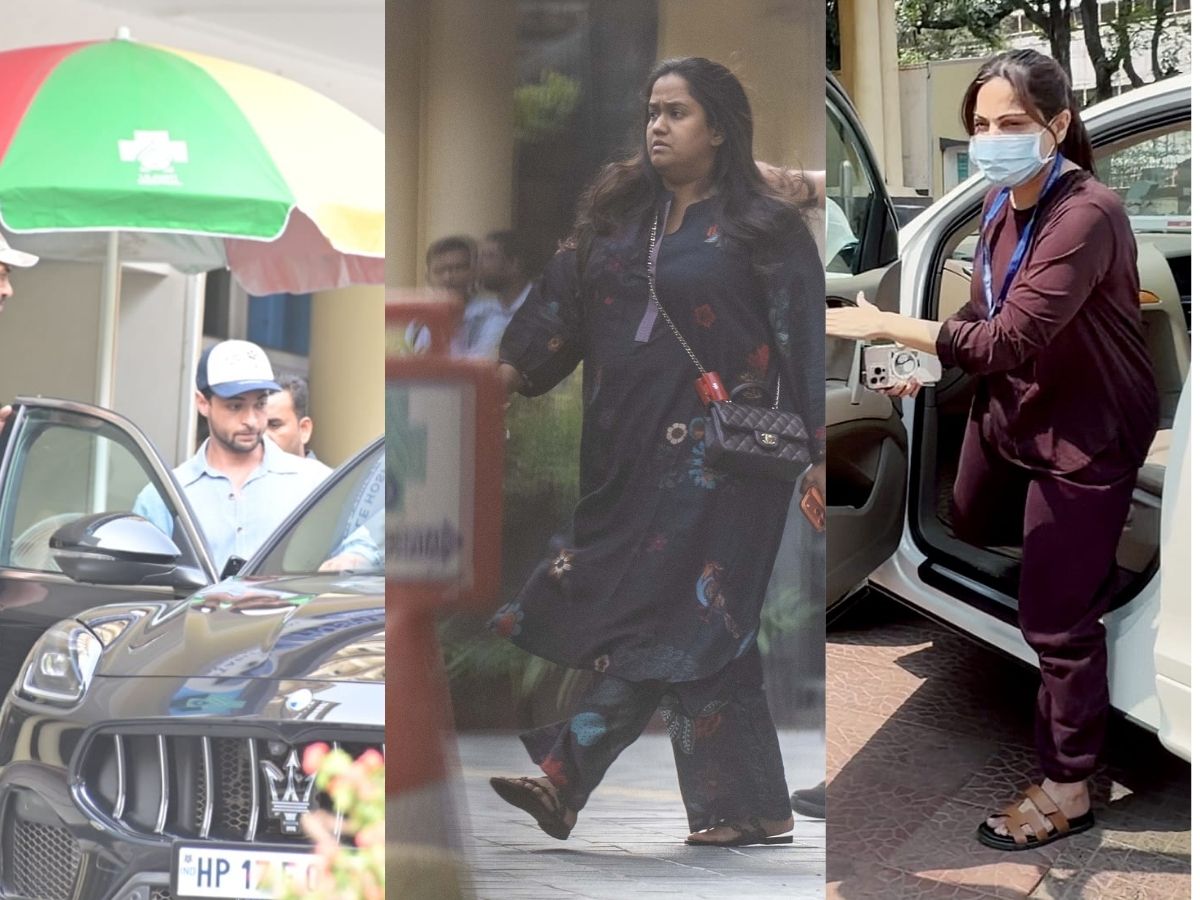 Salman Khan and his daughter visited son-in-law Salim Khan in the hospital. - Photo Gallery