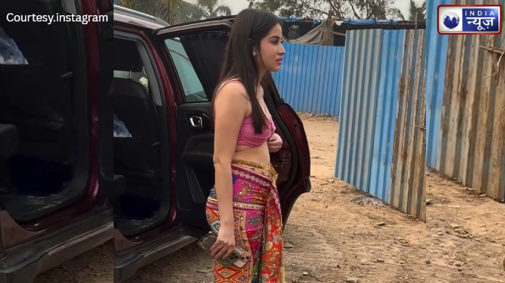 उर्फी ने जयपुरी दुपट्टे को लपेटकर बनाई ऐसी अतरंगी ड्रेस, देसी लुक में लगाया बोल्डनेस का तड़का, देखें लुक!