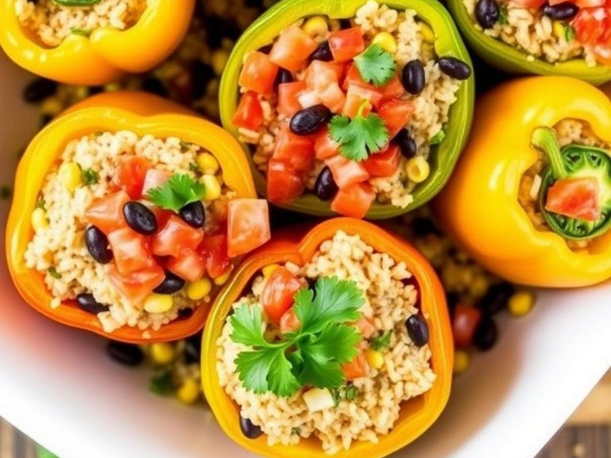 Stuffed Bell Peppers with Brown Rice and Walnuts - Photo Gallery