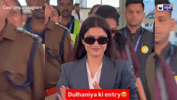 VIROSH’ की शादी: उदयपुर एयरपोर्ट पर दिखे दूल्हा-दुल्हन, Rashmika और Vijay 26 फरवरी को लेंगे सात फेरे!