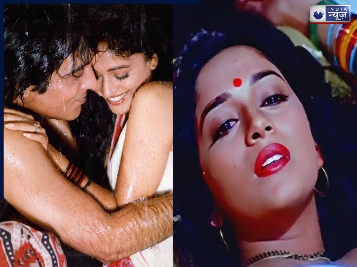 Madhuri Dixit: The kissing scene in 'Dayavan' - Photo Gallery