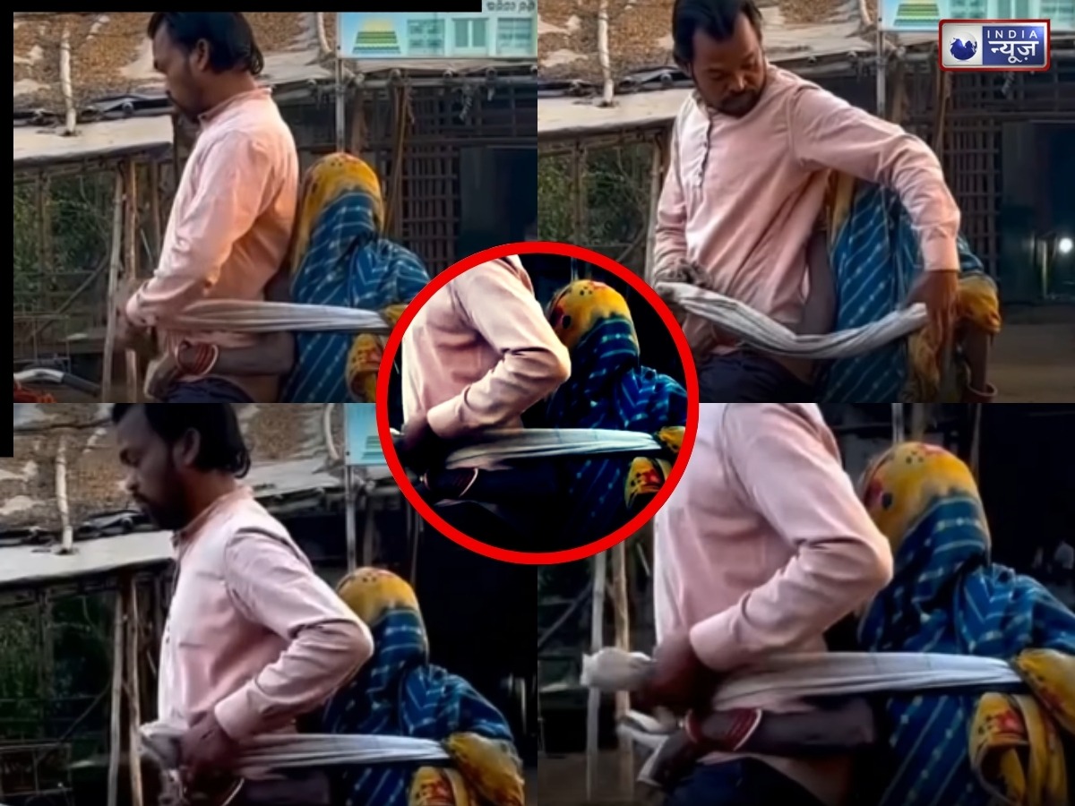 कलयुग का श्रवण कुमार, मां को कमर से बांधकर चलाई साइकिल, वीडियो वायरल