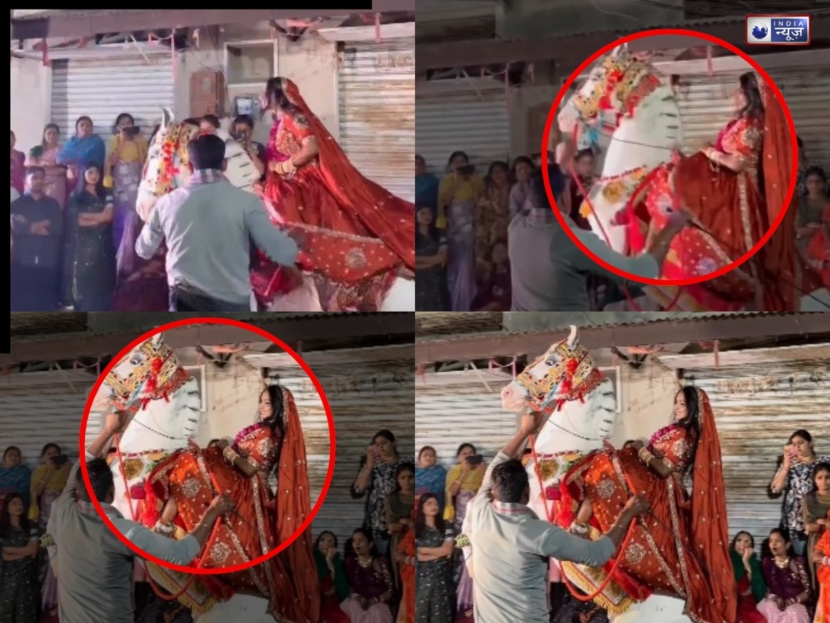 रॉयल अंदाज में हुई दुल्हन की एंट्री, दुल्हन का अनोखा अंदाज देख चौंक गए बाराती, वीडियो वायरल