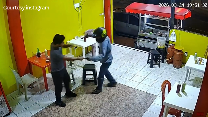 बंदूक की नली के सामने नहीं डगमगाए कदम, होटल में घुसे अपराधी की शख्स ने की जमकर धुनाई, वीडियो सोशल मीडिया पर वायरल!