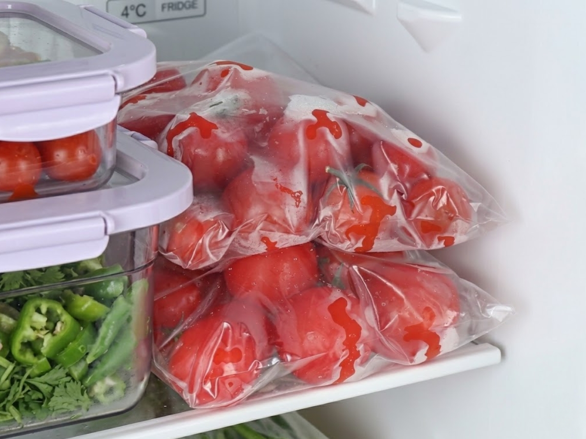 Avoid storing raw tomatoes in refrigerator. - Photo Gallery