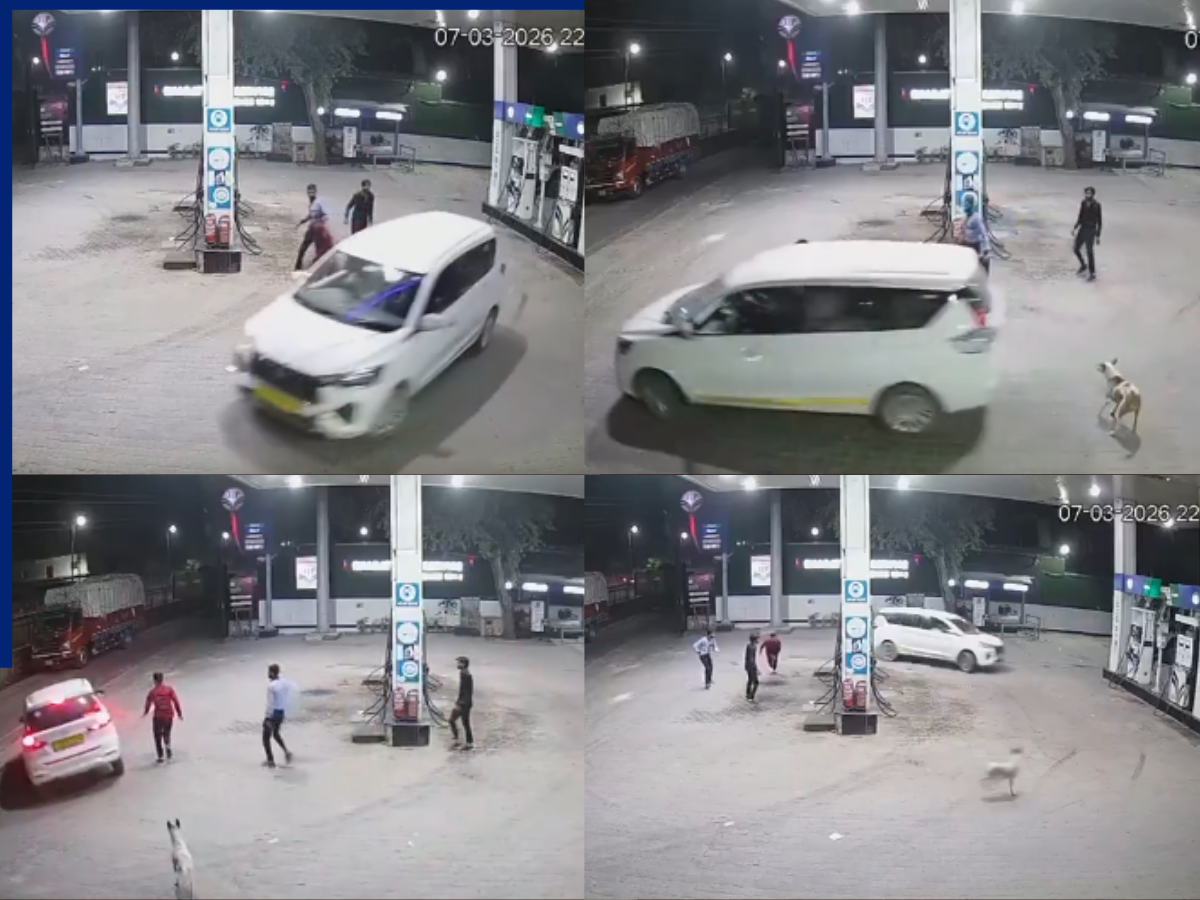 तेल भराने के बाद पेट्रोल पंप का तीन बार लगाया चक्कर, फिर बिना पैसे दिए हुआ रफूचक्कर, वीडियो वायरल