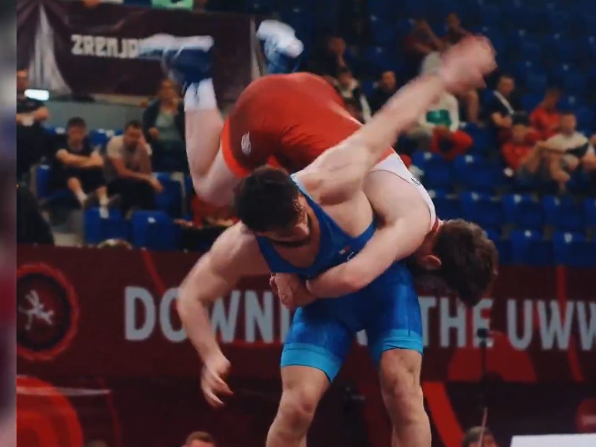 Wrestling Championship: आखिरी सेकेंड में रेसलर का कमाल, ‘फ्लाइंग स्क्विरल’ मूव से जीता मैच, वीडियो वायरल