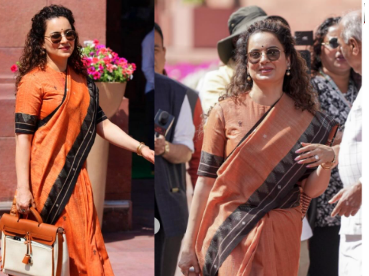 Brown Cotton Tussar Silk Kotpad Saree - Photo Gallery