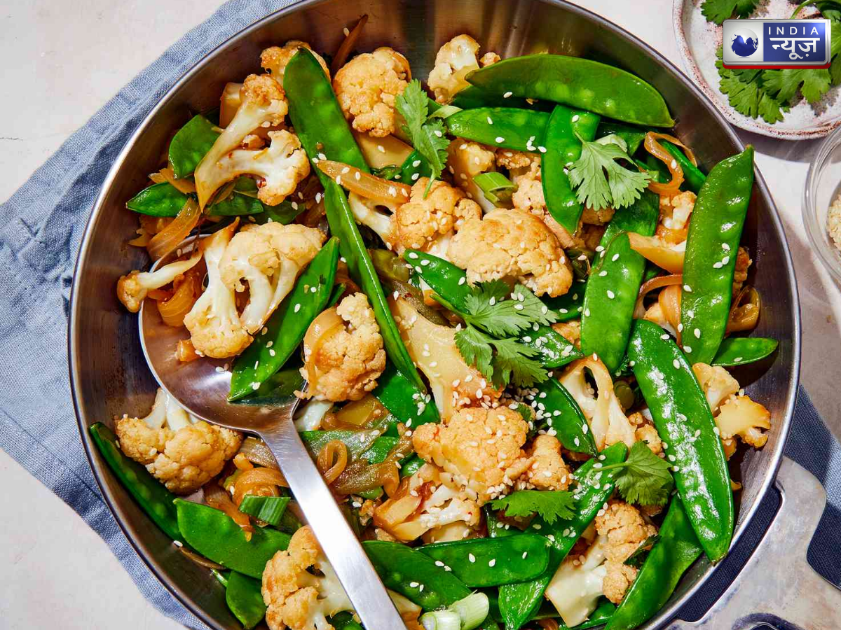cauliflower rice with snow peas - Photo Gallery