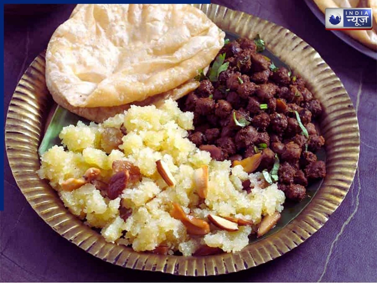 Halwa-Puri as Prasad on the Ninth Day - Photo Gallery