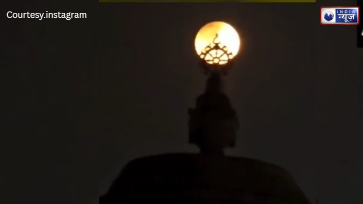 श्री जगन्नाथ मंदिर के ऊपर से दिखा आंशिक चंद्र ग्रहण का दिव्य रूप; श्रद्धा और विज्ञान का अद्भुत संगम!