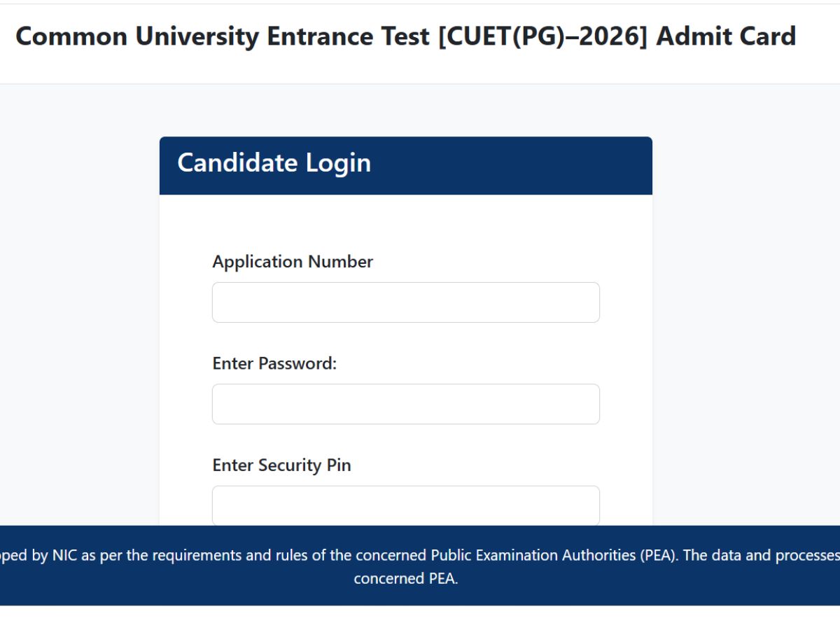 CUET PG Admit Card 2026 Released: सीयूईटी पीजी का एडमिट कार्ड जारी, जानें कब से शुरू होगी परीक्षा, देखें लिस्ट