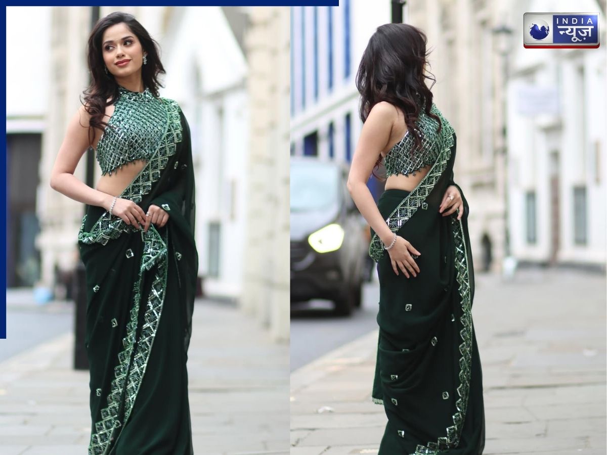 Jannat Zubair's Green Saree - Photo Gallery