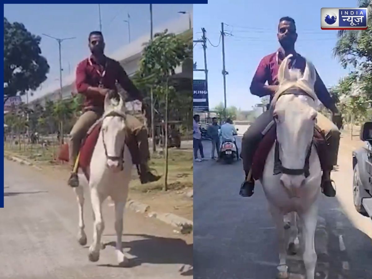 Petrol Crisis: पेट्रोल नहीं मिला तो अपनाया ‘देसी जुगाड़’! बुलेट छोड़ घोड़े से ऑफिस पहुंचा बैंक कर्मी