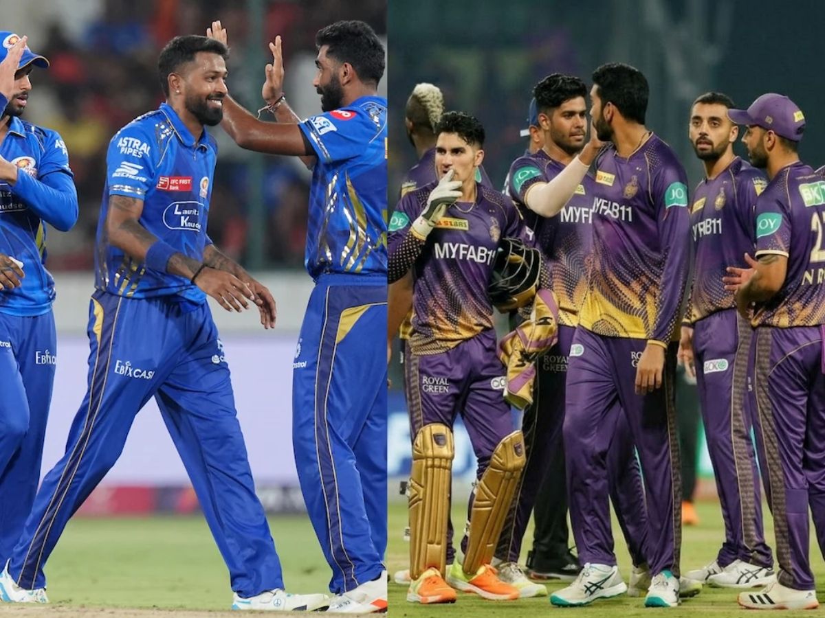 MI vs KKR Head to Head - Photo Gallery