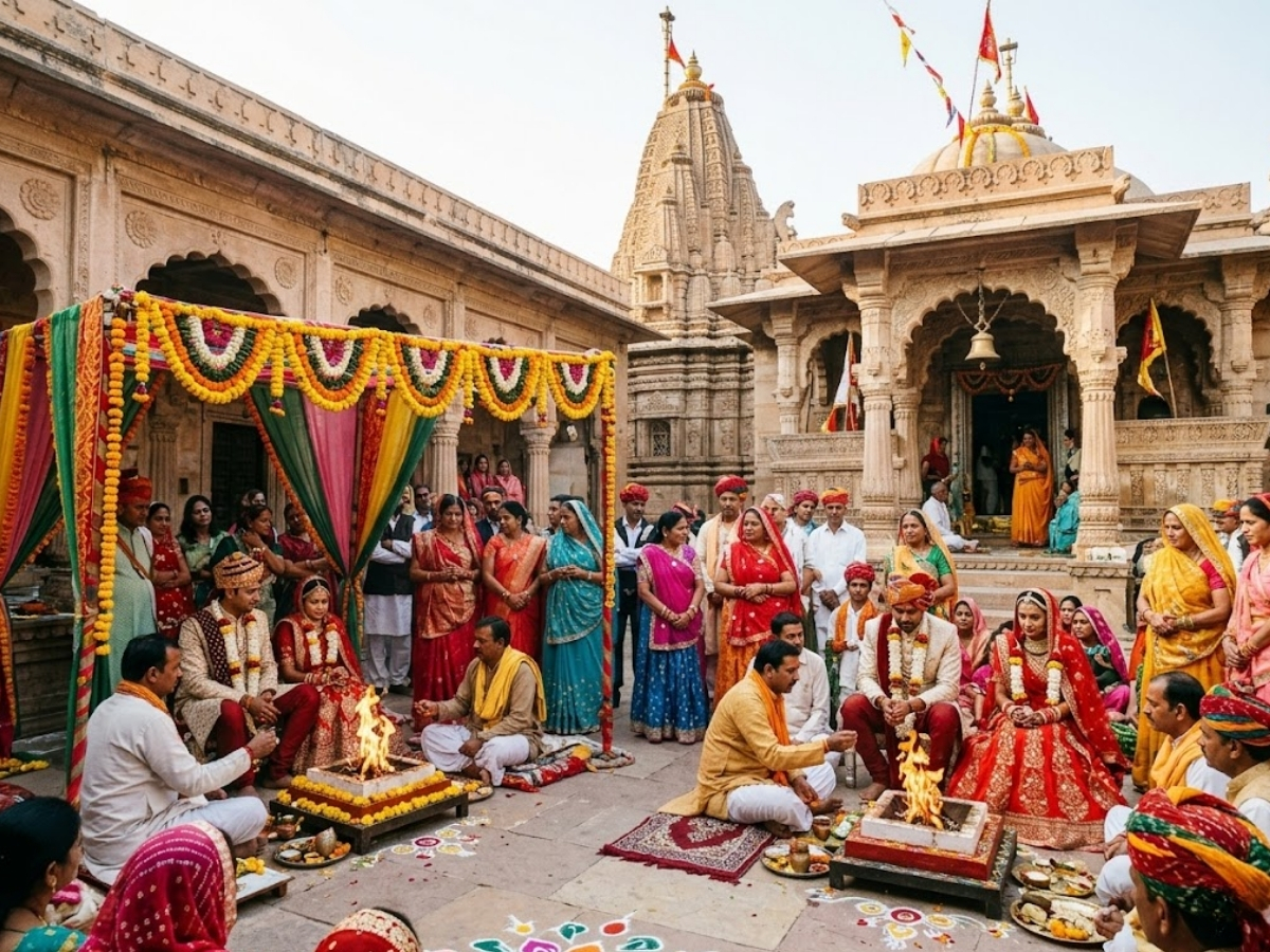 Not Just Daughters Sons also Get Married in Temple - Photo Gallery