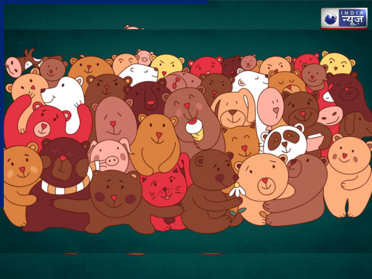 Optical Illusion: टेडी की भीड़ में छिपा है गुब्बारा, 1% लोग ही 10 सेकंड में ढूंढ पाएंगे