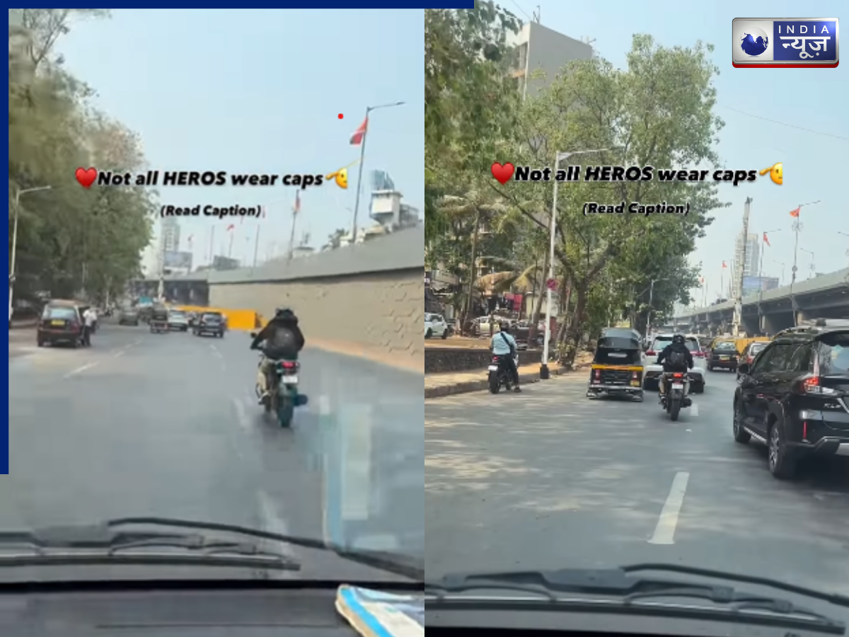 बाइकर ने बनाया एम्बुलेंस के लिए रास्ता, लोगों ने कहा, ‘अभी भी बाकी है इंसानियत!’, दिल छू लेगा यह वायरल वीडियो