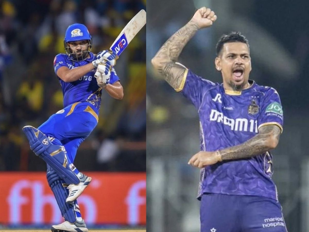 Rohit Sharma vs Sunil Narine - Photo Gallery