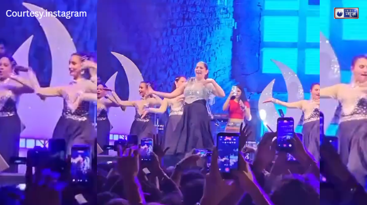 Sapna ने Karan Aujla के गाने पर लगाए जबरदस्त ठुमके, हरियाणवी छोरी ने पंजाबी फैंस को बनाया दीवाना, लाइव परफॉर्मेंस का वीडियो वायरल!