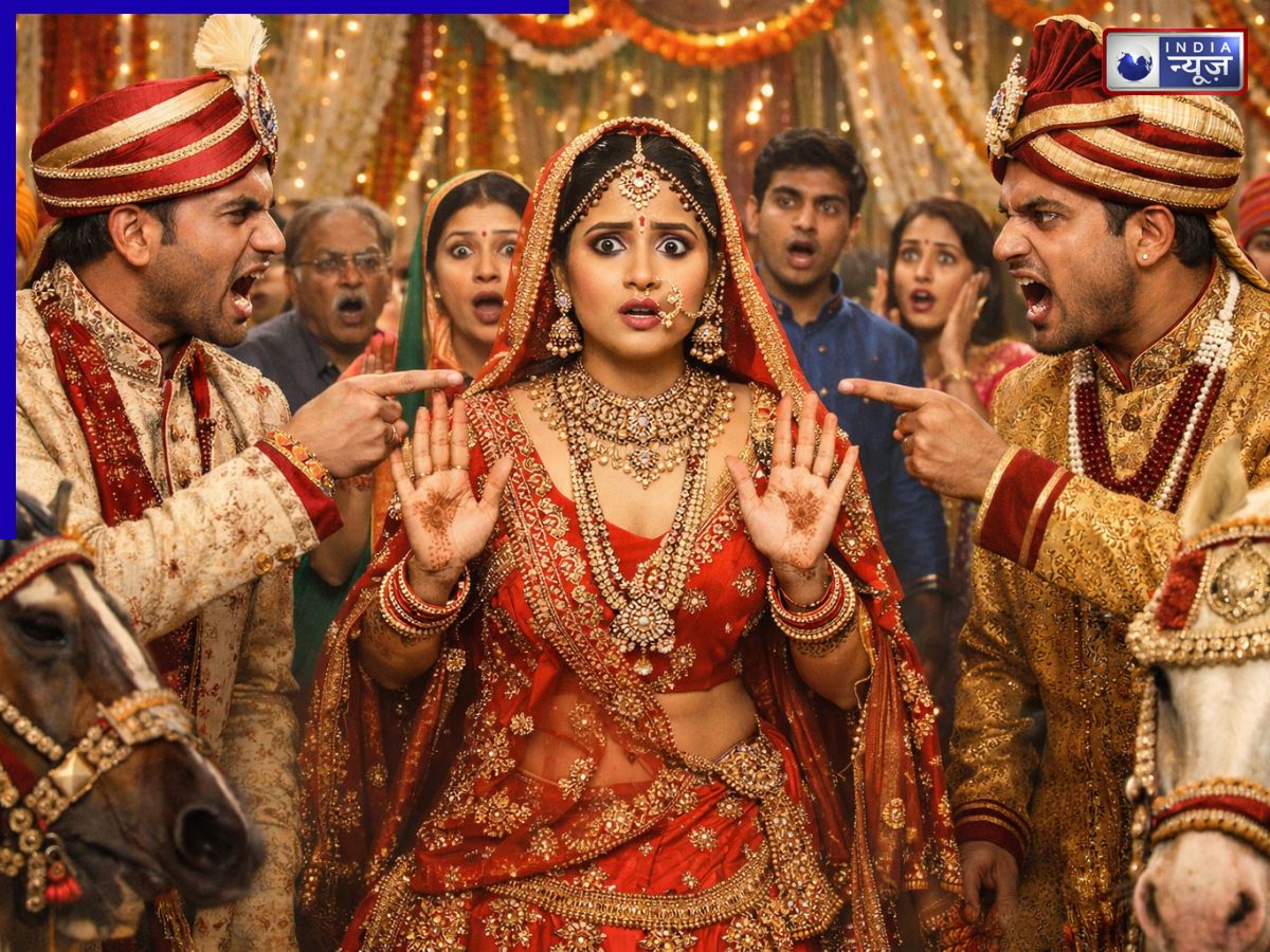 जब एक ही दुल्हन से शादी करने पहुंचे दो सजे-धजे दूल्हे, फिर हुआ हाईवोल्टेज ड्रामा; बाराती हुए कन्फ्यूज