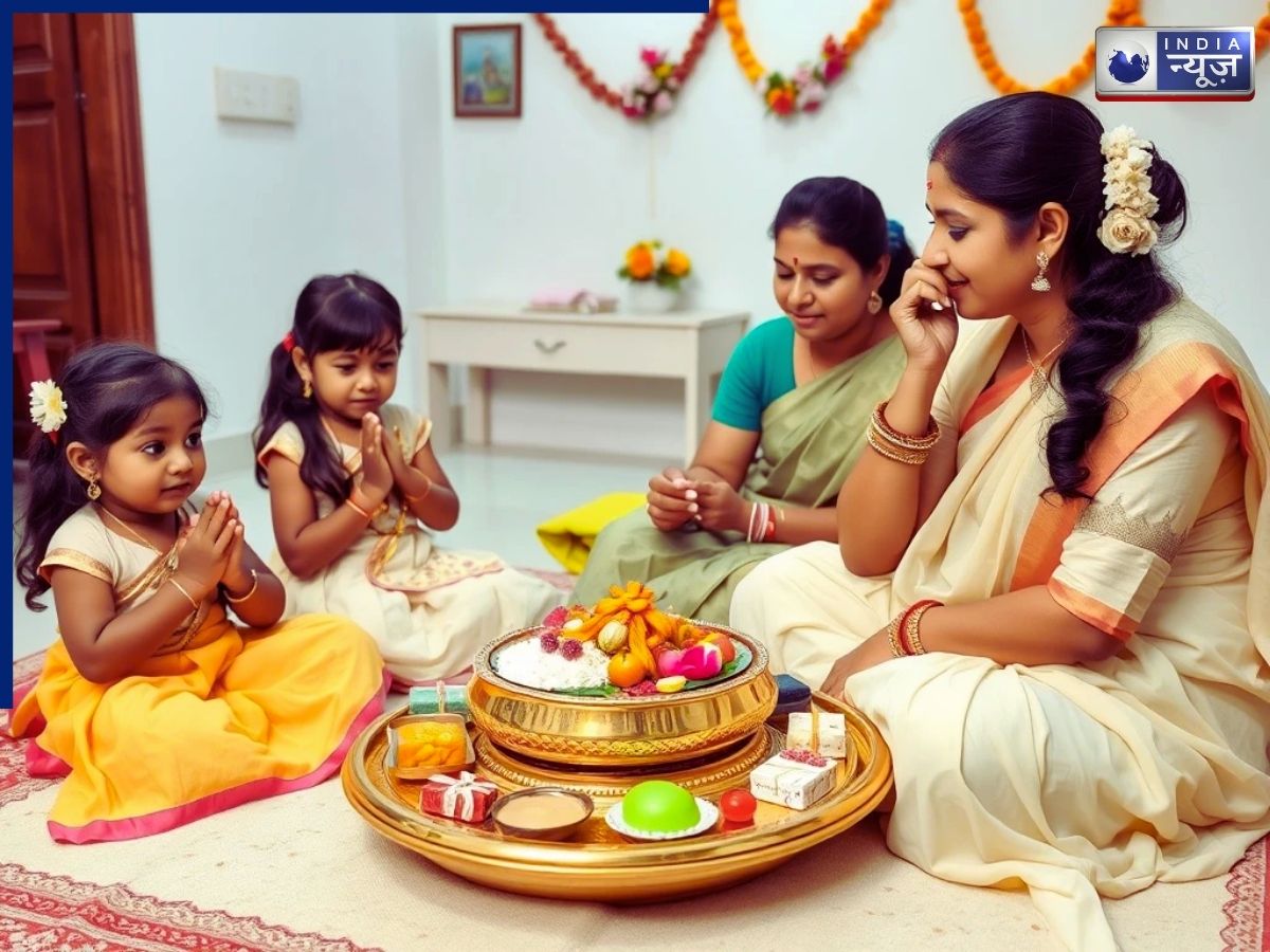 Perform worship after applying the Tilak - Photo Gallery