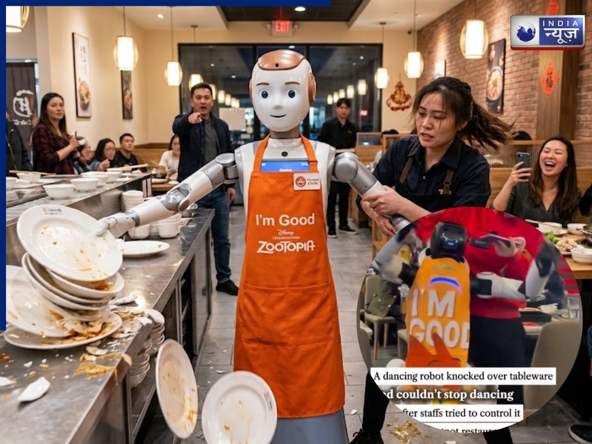 Viral Robot Video: ‘भाई घर जाओ, तुम नशे में हो…’, रोबोट ने रेस्टोरेंट में मचाया ऐसा गदर, लोग हंसते-हंसते हुए लोट-पोट!