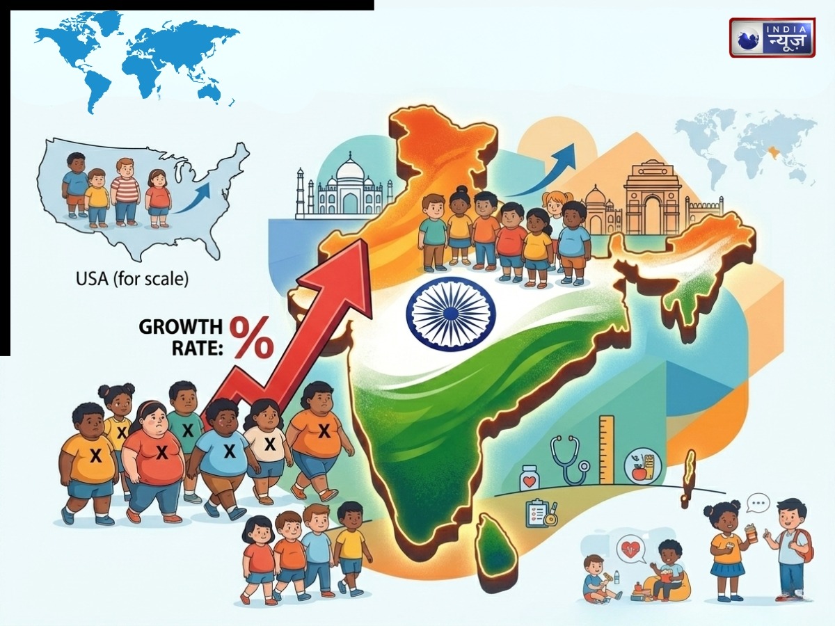 भारत के बच्चों में तेजी से बढ़ रहा मोटापा, USA को भी छोड़ा पीछे, ‘वर्ल्ड ओबेसिटी एटलस 2026’ ने किया चौंकाने वाला खुलासा!