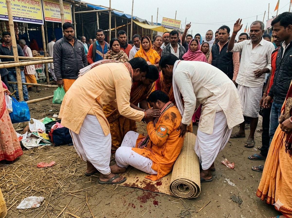 गंगासागर में BJP नेता पर दिनदहाड़े हुई फायरिंग, इलाके में बढ़ा तनाव, राजनीतिक साजिश की आशंका