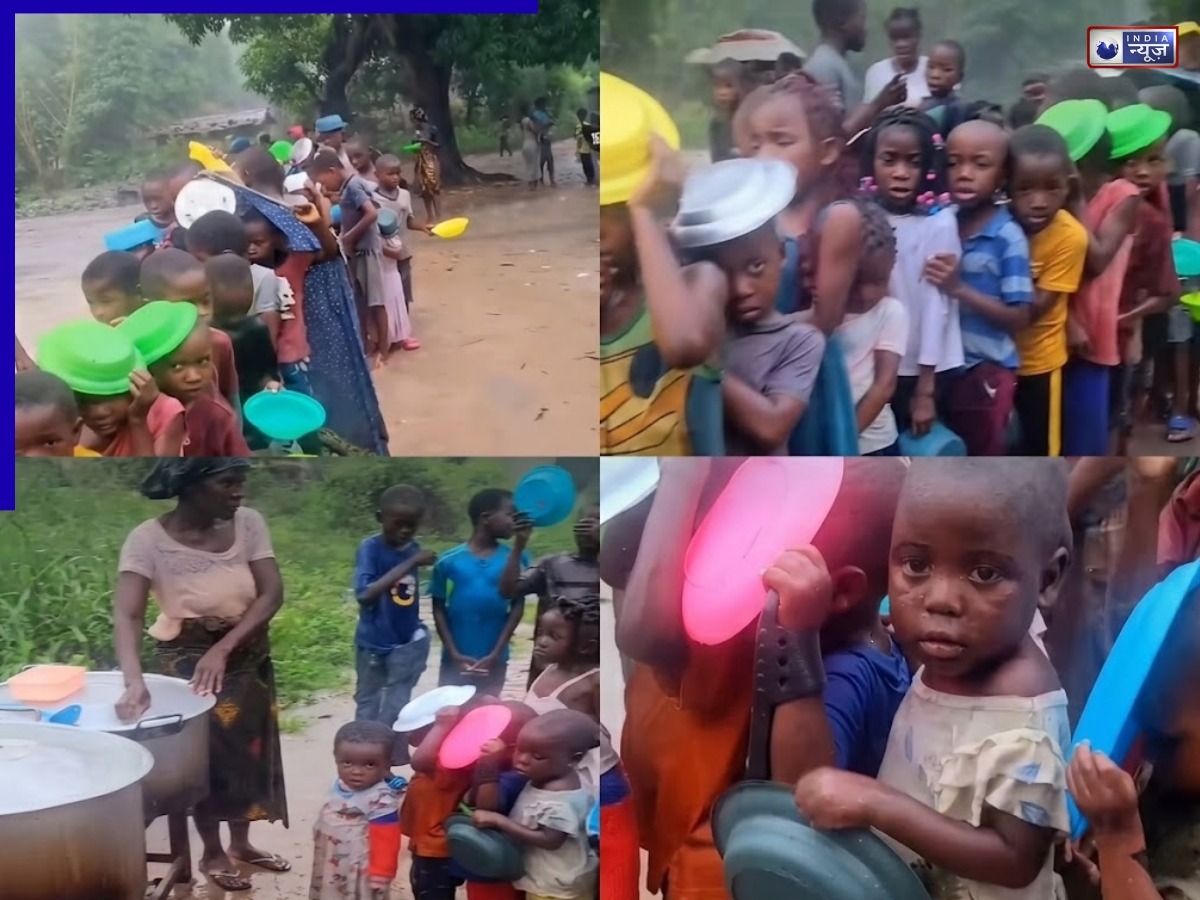 बारिश में कांपते हुए खाने के लिए लाइन में लगा रहा बच्चा, सोशल मीडिया पर वायरल हुआ वीडियो, नेटिजंस हुए इमोशनल