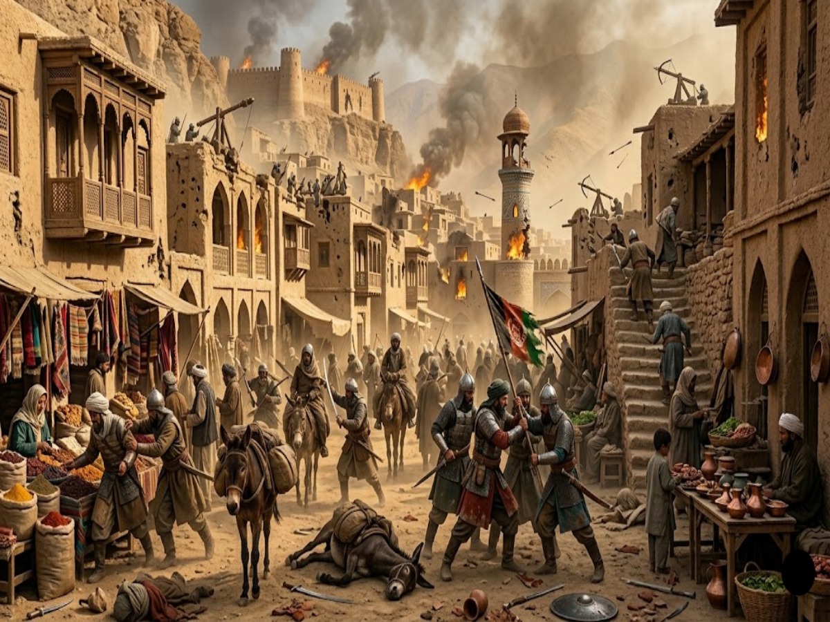 Massacre and Looting in India by Nadir Shah's Army - Photo Gallery