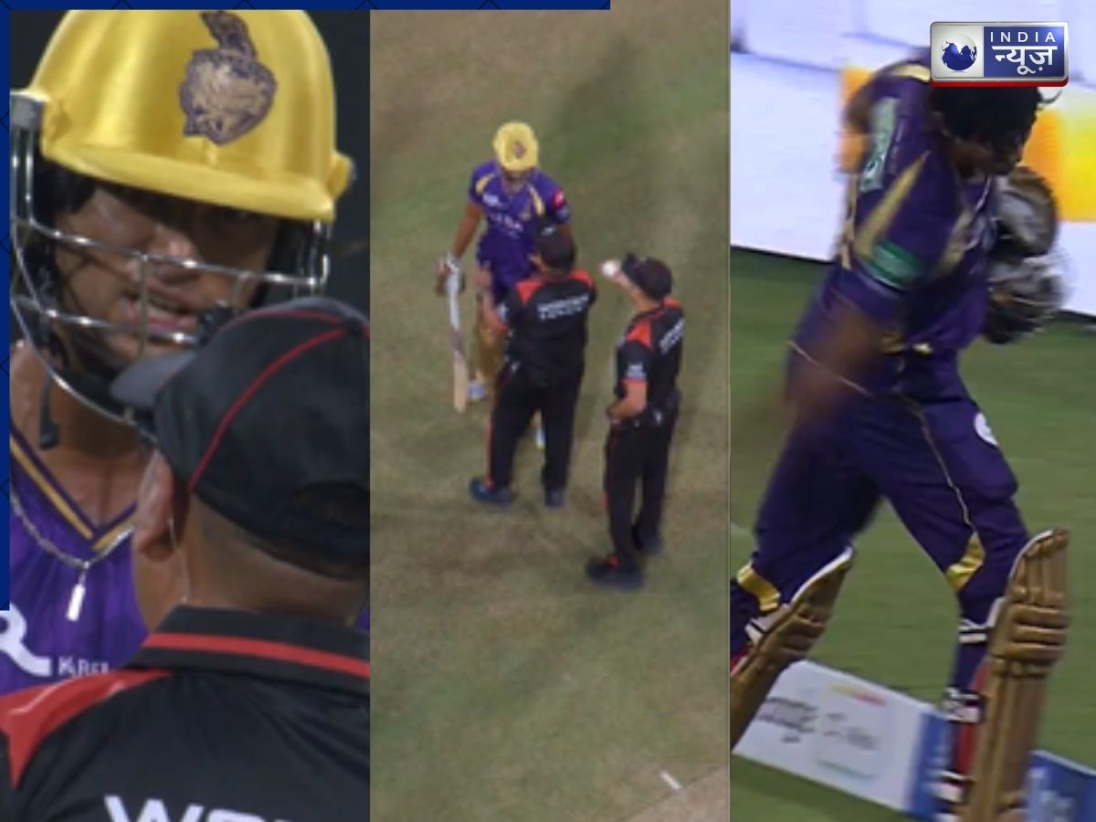 IPL 2026: अंपायर को गुस्सा दिखाना पड़ा भारी! KKR के स्टार बैटर को मिली सजा, मैदान पर की थी ये हरकत