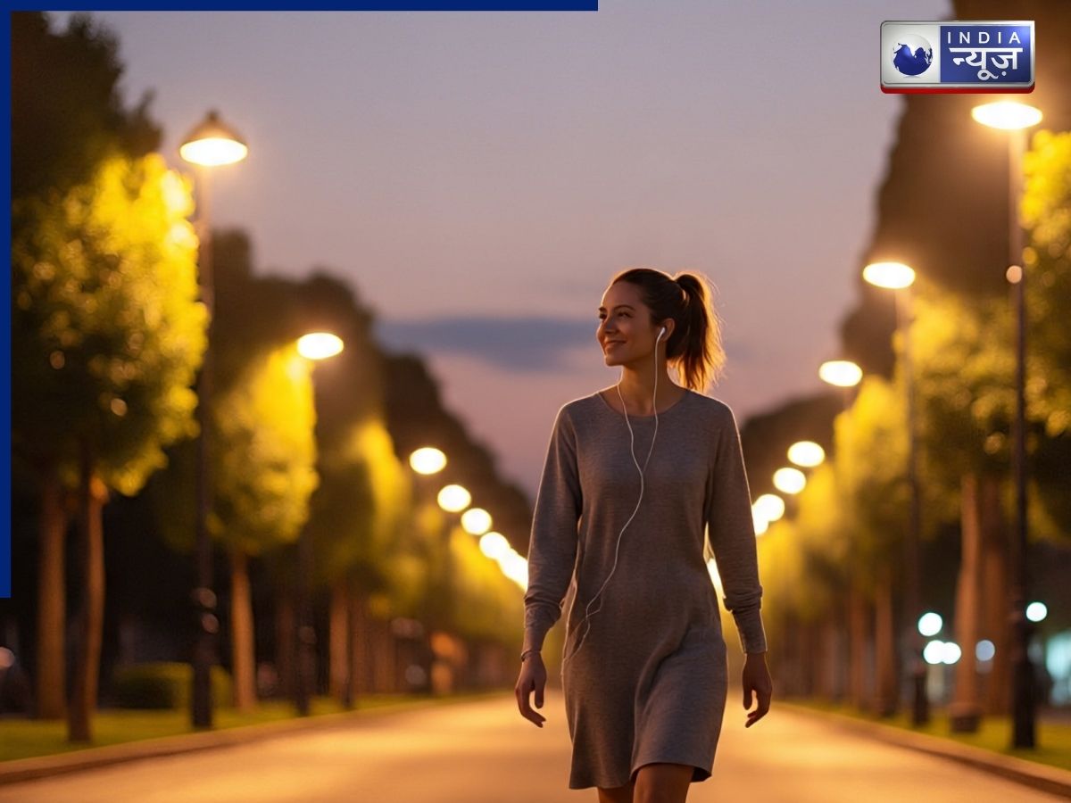 An evening walk improves blood circulation. - Photo Gallery