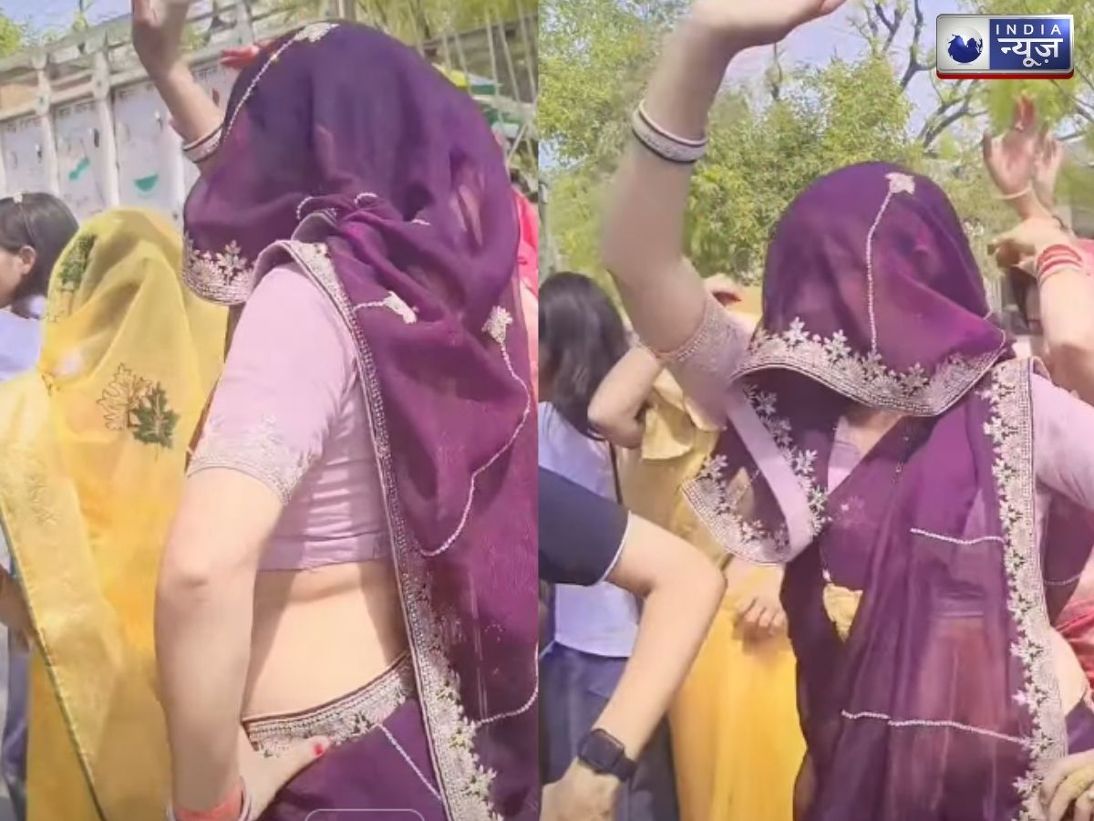 साड़ी पहनकर ‘भाभीजी’ ने लगाए ऐसे ठुमके,  लट्टू हो गए देखने वाले; वीडियो वायरल