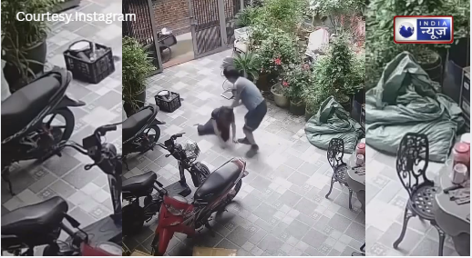 पति बना जल्लाद! पत्नी को लात-घूसों से पीटने के बाद जमीन पर घसीटने का वीडियो हुआ वायरल, लोगों ने की आरोपी की गिरफ्तारी की मांग!