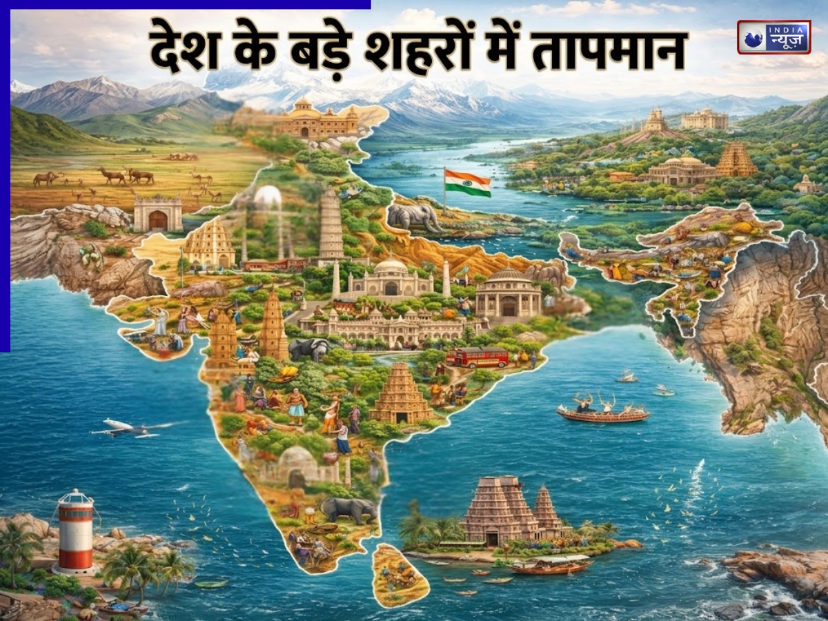 Weather Update 25 April 2026: दिल्ली से पटना तक, नोट करें 10 शहरों का न्यूनतम और अधिकतम पारा