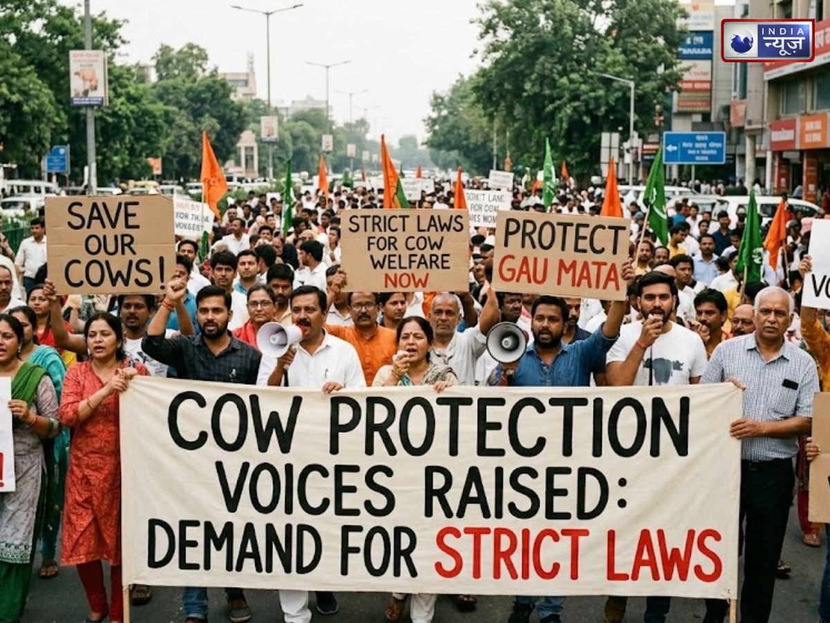 गौ संरक्षण को लेकर उठी आवाज, सहारनपुर से प्रधानमंत्री को सख्त कानून की मांग