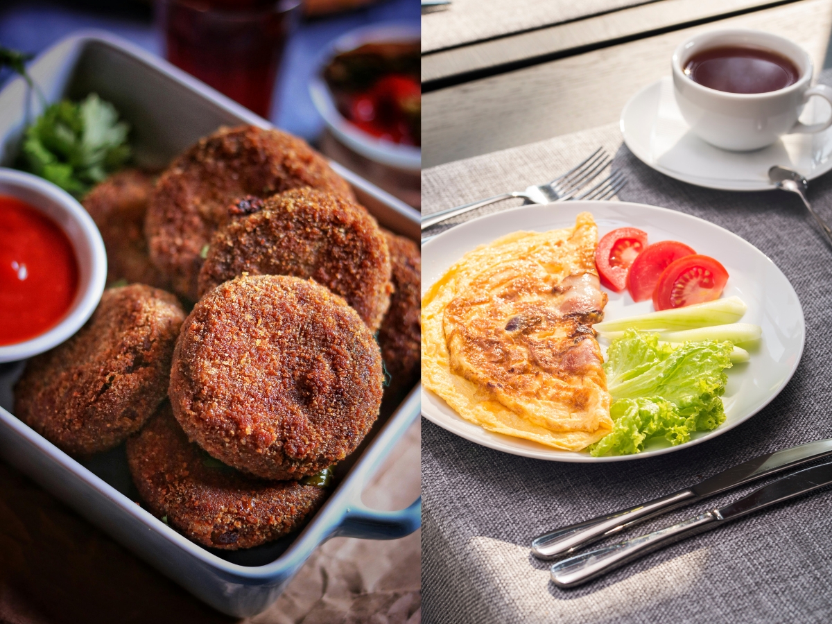 cutlet and omlett - Photo Gallery