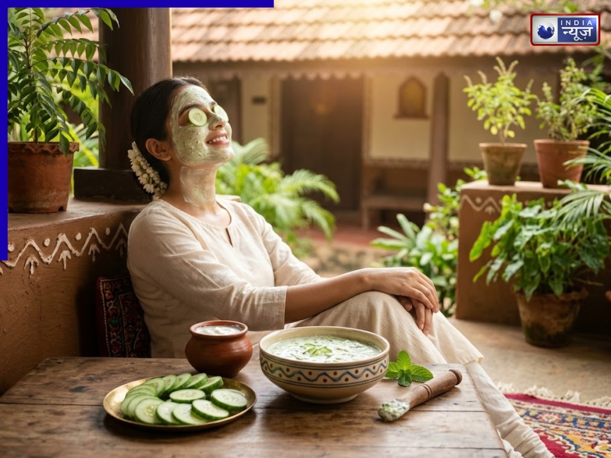 गर्मियों में त्वचा के लिए फायदेमंद है दही खीरा फेस पैक, ग्लो के साथ ही गर्मी से मिलेगी राहत