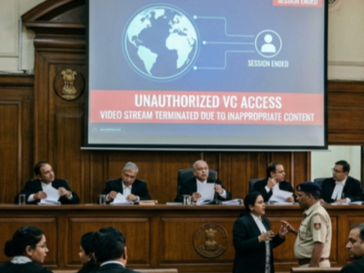 दिल्ली हाईकोर्ट में चल रही थी हियरिंग, अचानक चलने लगा पोर्न वीडियो, मचा हड़कंप