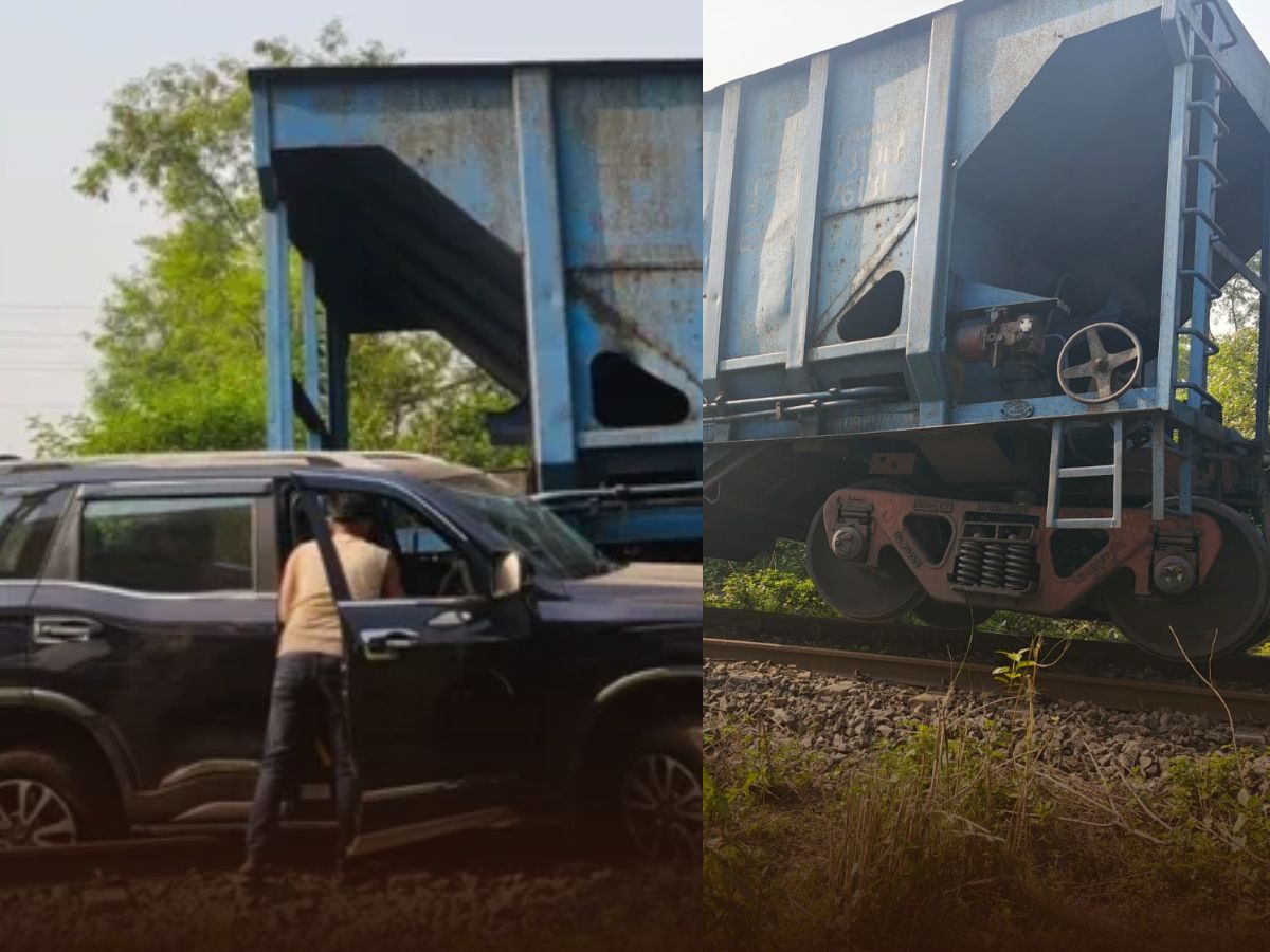 Dhanbad Train Accident: मालगाड़ी ने 200 मीटर तक घसीटी स्कार्पियो, ड्राइवर ने सुपरमैन की तरह बचाई जान, पूरा मामला जानें