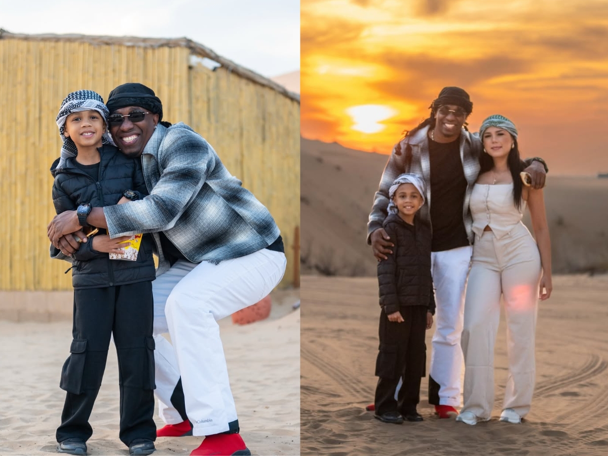 Dyane Bravo With His Children - Photo Gallery