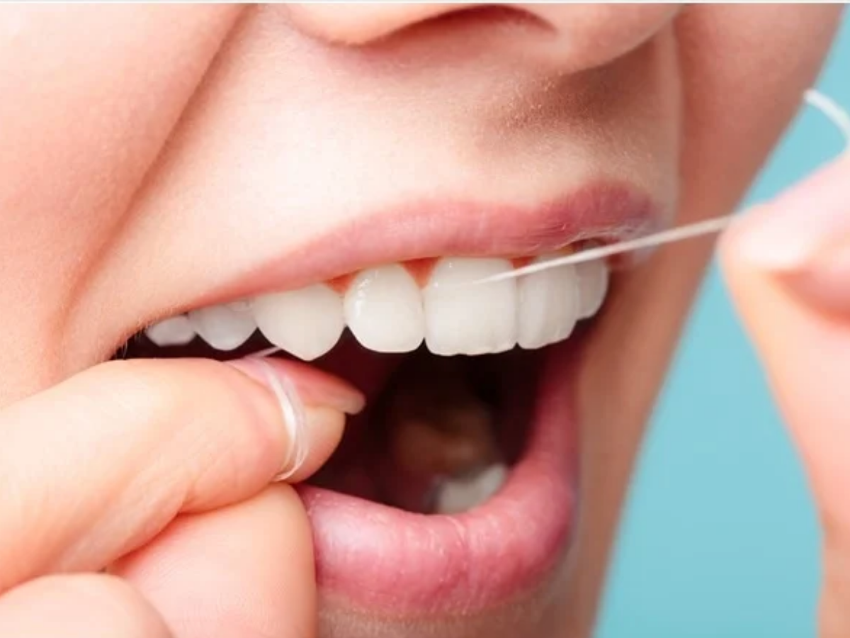 flossing teeth - Photo Gallery