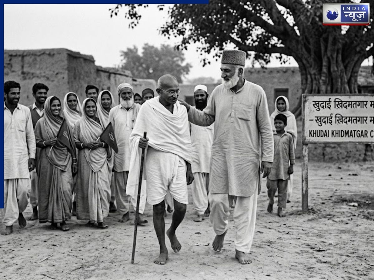 Khan Abdul Ghaffar Khan was a close follower of Mahatma Gandhi. - Photo Gallery